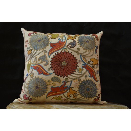 Silk Embroidered Cushion