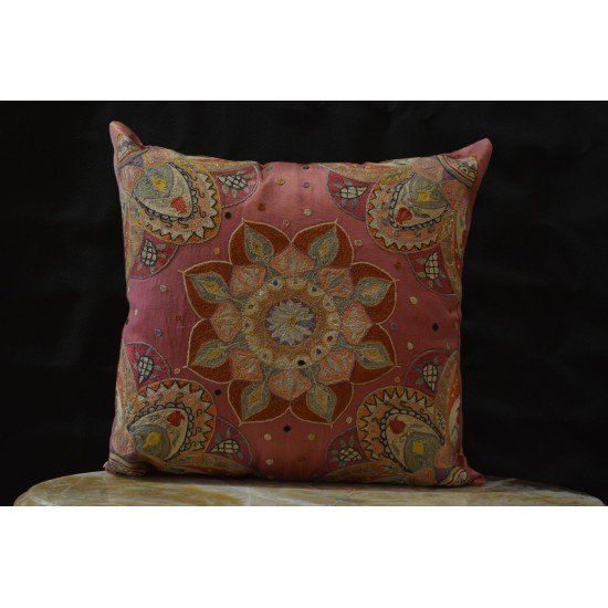 Silk Embroidered Cushion