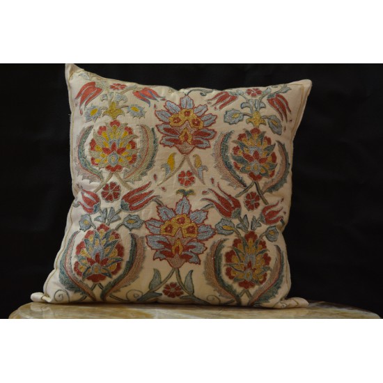 Silk Embroidered Cushion