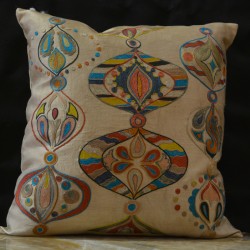 Silk Embroidered Cushion