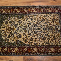 1842 – Isfahan silk & wool carpet