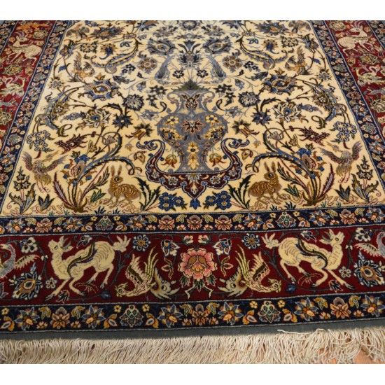 1842 – Isfahan silk & wool carpet