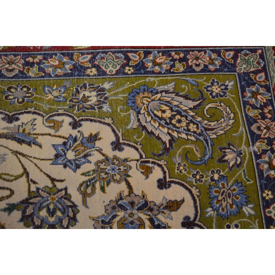 1842 – Isfahan silk & wool carpet