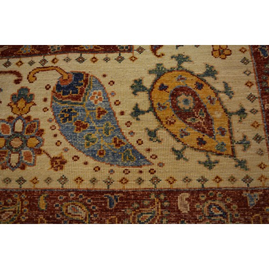 1731 – Contemporary Hallway Rug with Suzani Design