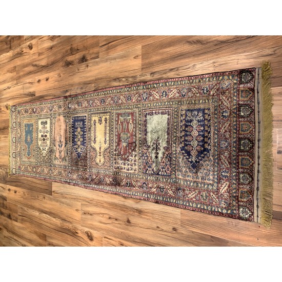 2561 - Soft Vintage Pastel Hallway Rug - Multiple Niche Kayseri