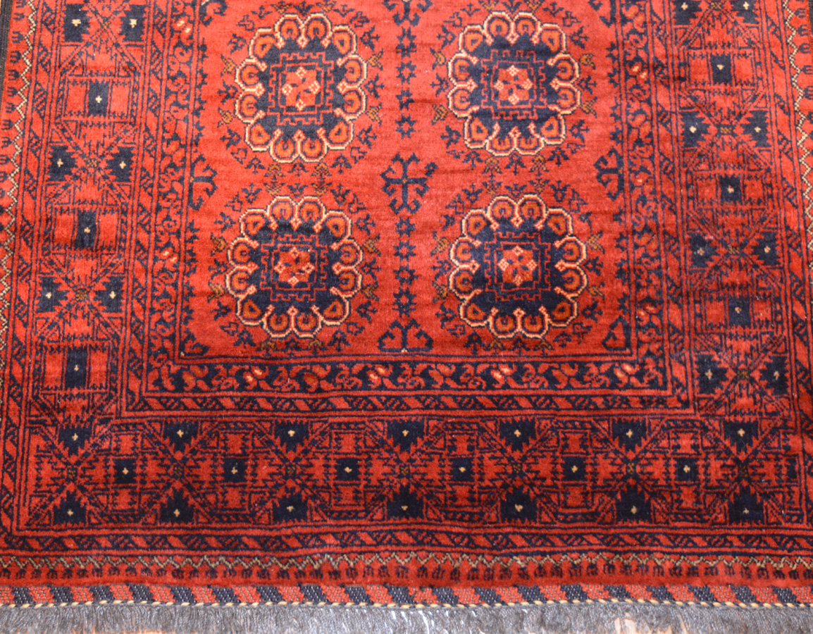 1958 – Turkmen Afghan Hall Runner – Carpet and Kilim Hilmi's Rug Strore